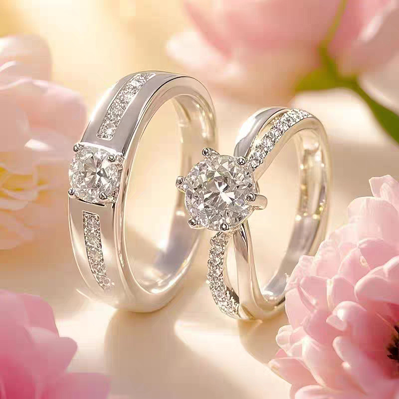 Moissanite Wedding Ring by 辣妹流行女装