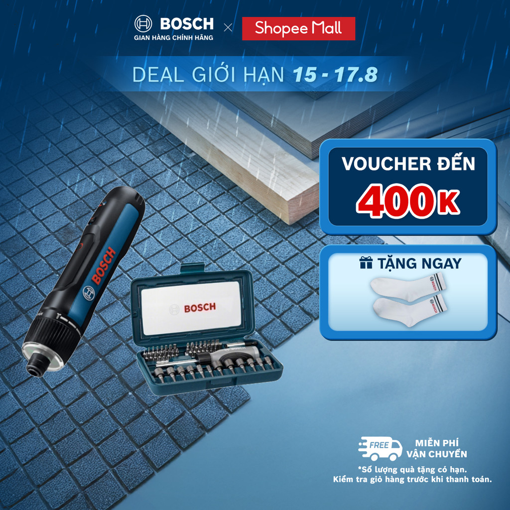 Máy vặn vít Bosch Go 3 kèm bộ dụng cụ