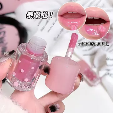 Màu sắc đẹp cổ xưa hương vị Hàn Quốc!Đá Trong Suốt Son Bóng Màu Khỏa Thân Nước Bọt Màu Nước Bóng Gương Toot Son Bóng Thấp Son Bóng