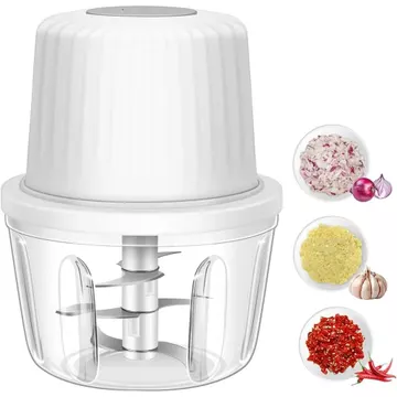 Máy Xay Tỏi Điện 400ml, Máy Xay Tỏi 6 Lưỡi Xay Rau Mini, Máy Xay Rau Di Động USB, Máy Xay Thịt Hành, Máy Chế Biến Thực Phẩm, Thích Hợp Cho Gừng, Tiêu, Trái Cây, Thịt