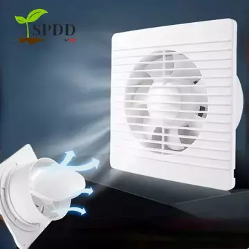 Quạt Hút SPDD, Quạt Hút Điện Tiếng Ồn Thấp Mạnh Mẽ, Kích Thước Chung Tắt Tiếng Luồng Không Khí Mạnh Nhà Ở Bền Quạt Thông Gió Sử Dụng Nhà Bếp