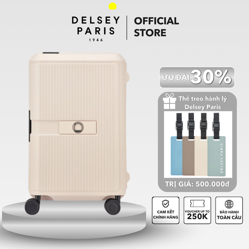 [QUÀ 500K] Vali kéo Vauban - Vali Delsey Paris cao cấp bảo hành chính hãng quốc tế