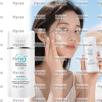 Kem chống nắng mặt HYCEO, 50ml SPF50 + Kem bảo vệ chống nắng trắng giả, Kem chống nắng chống thấm nước chống nắng chống chói Sử dụng hàng ngày