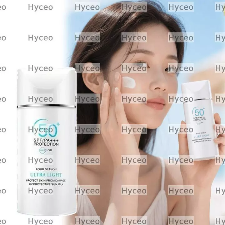 Kem chống nắng mặt HYCEO, 50ml SPF50 + Kem bảo vệ chống nắng trắng giả, Kem chống nắng chống thấm nước chống nắng chống chói Sử dụng hàng ngày