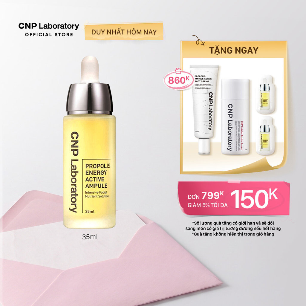 [CNP] Tinh chất tái tạo phục hồi da chiết xuất keo ong CNP Propolis Energy Active Ampule 35ml
