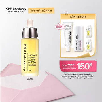 [CNP] Tinh chất tái tạo phục hồi da chiết xuất keo ong CNP Propolis Energy Active Ampule 35ml