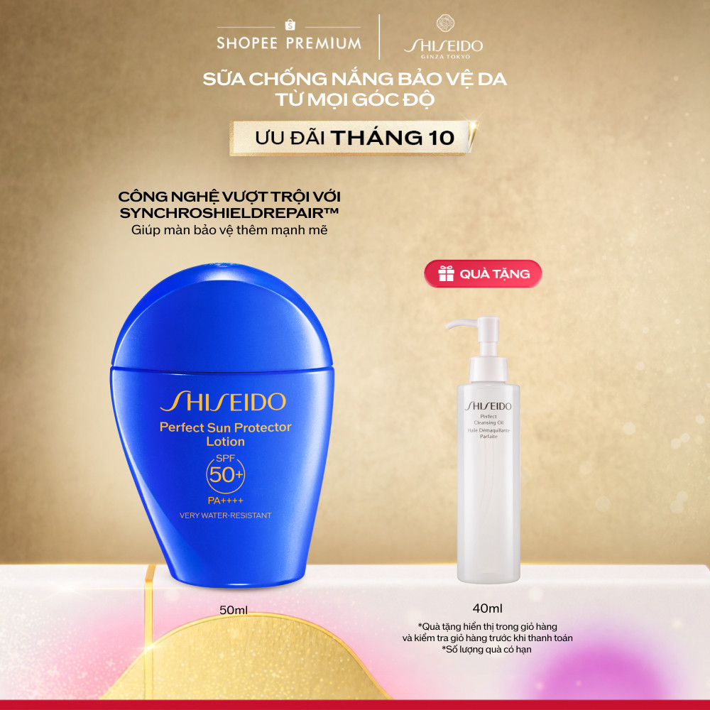 Sữa chống nắng dưỡng da Shiseido GSC Perfect Sun Protector Lotion SPF50+ 50ml