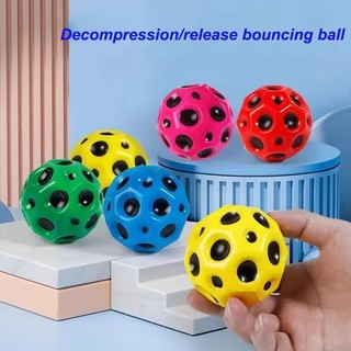 Bóng có khả năng đàn hồi cao Bóng nảy mềm Chống rơi Hình mặt trăng Bóng nảy xốp Trẻ em Đồ chơi ngoài trời trong nhà