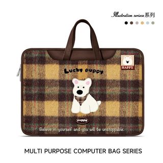 Túi đựng máy tính họa tiết hoạt hình Latice Puppy dành cho nữ Thích hợp cho Apple.Notebook Huawei Apple Inch.20251015