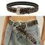 Treeling Nervous Outsider Plan Modifiable Belt With Metal Post And Sparkling Beads Dây thắt lưng da PU
