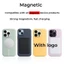 Màu hồng bụi bặm (Chính thức 1: 1) Silicon lỏng từ tính cho iphone 16 / 15 / 14 / 13 / 12 / ProMax / plus / mini Vỏ điện thoại chất lượng cao Hoạt hình bật lên
