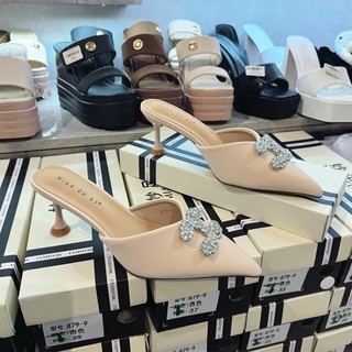 Dép Sục Nhọn Nhọn Tag CN Hàng Nhập QC Fullbox Mieo Shoes D3096 D3097 D3098