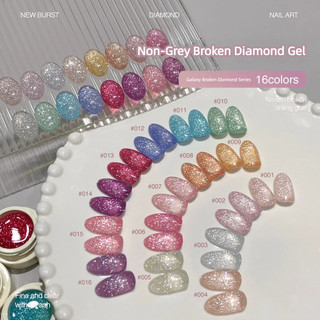 ANNIES Galaxy Broken Diamond Nail Gel Siêu Flash Màu Không Xám Phản Quang Bungee Bị Vỡ Kim Cương Quang Trị Liệu Keo Móng Tay Nghệ Thuật Làm Móng Tay Cho Tiệm Móng Tay