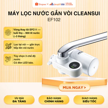 [KOL] [Shopee - Lắp đặt 0Đ HN HCM] Máy lọc nước gắn vòi Cleansui EF102 - Lọc 900L|Chính hãng