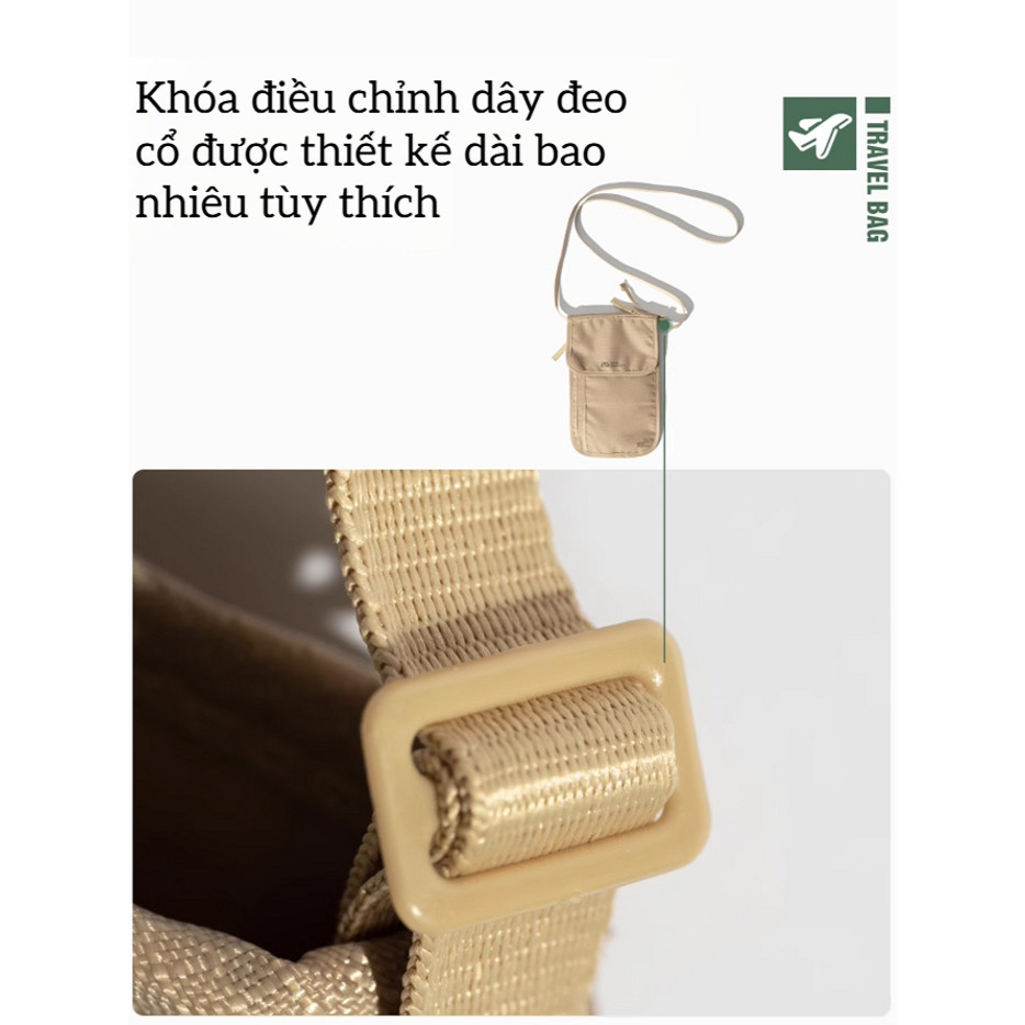 ❤️Túi đựng tài liệu đa chức năng và nhẹ hộp đựng hộ chiếu du lịch túi đựng điện thoại di động túi đeo chéo
