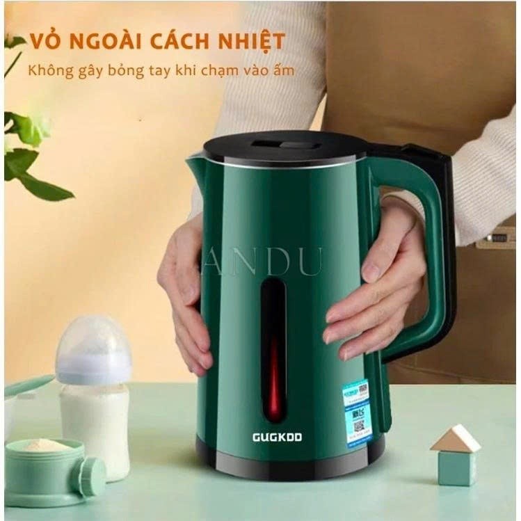 Ấm Siêu Tốc ST19  Cuckoo 2 Lớp, Công Suất Lớn 1500W,Dung Tích 2.5L An Toàn Tiết Kiệm Điện_ST19