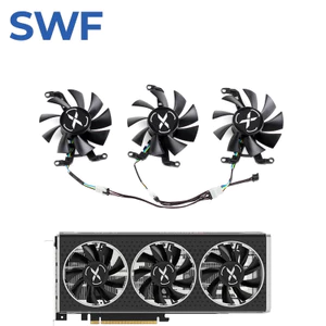 Quạt Làm Mát i-75MM Cho XFX Speeder MERC QICK 308 RX 6600XT 6500XT Đen ULTRA Chơi Game Card Đồ Họa Cooler Fan- *