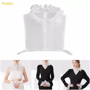 Cổ áo giả bằng Polyester thực tế giống như hạt đậu có cạnh vỏ sò dành cho người mệt mỏi thông thường