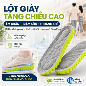 🔥Giá sốc🔥Lót giày tăng chiều cao nam nữ êm chân |Lót giày thể thao thấm hút khử mùi giảm chấn |Lót giày độn đế vô hình