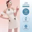 Đầm cổ yếm tay nhún bon 1S01.2401WF, váy đầm thiết kế kiểu dáng cổ yếm tay nhún chất liệu cao cấp thiết kế bởi JM