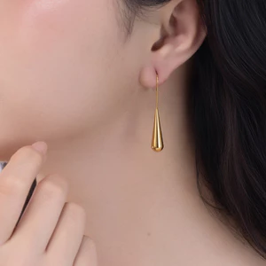 Hoa Tai nữ mạ vàng cao cấp, thiết kế đơn giản, thích hợp đi làm đi tiệc đi chơi Nova Drop - DOJI
