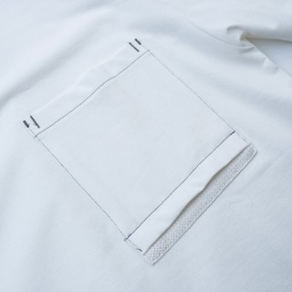[DEAL SỐC] Áo Thun Tay Ngắn Trắng HLA Túi Ngực Cổ Tròn - Chất Cotton Thoáng Mát