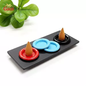 Hộp đựng đĩa hình nón bằng kim loại 10 chiếc Khay chống biến dạng chắc chắn cho hương tháp tại nhà Phòng tập Yoga Spa Trang trí phòng [VN]