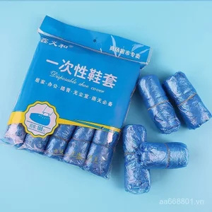 Xinyihe Dùng Một Lần Bao Giày Nhựa Dày Chống Thấm Nước Chống Bụi Ngoài Trời Lớp Học Hội Thảo Chân Bao KUTR