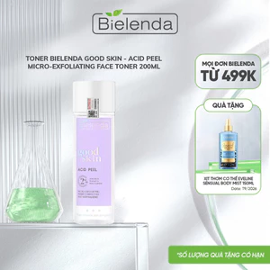 Toner Bielenda Good Skin - Acid Peel Micro-Exfoliating làm sạch sâu, mờ thâm, hỗ trợ giảm mụn, mờ thâm 200ml