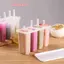Khuôn Làm Kem 4 Bộ Khuôn Làm Đá Popsicle Khay Làm Đá DIY Có Thể Tái Sử Dụng Với Stis Và Nắp Dụng Cụ Nhà Bếp Sáng Tạo Mùa Hè