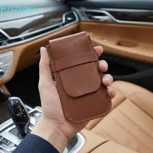 Túi đựng đồng hồ FUJIOU, Túi đựng đồng hồ lật chống trầy xước, Túi đựng đồ trang sức PU màu trơn chống bụi đơn giản di động