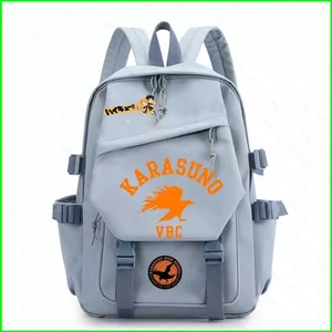 HT3 Haikyuu!! Ba lô dành cho học sinh Dung tích lớn In nhẹ Túi đi học Anime thời trang nữ TH3