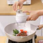 Máy cắt rau củ nhà bếp đa chức năng Hộ gia đình Công suất lớn Tỏi băm nhỏ Dụng cụ tiện dụng Điện năm trong một Gatling Dụng cụ tiện dụng tỏi băm nhỏ OXJE