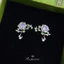 Mori Thiết Kế Phong Cách Tươi Ngọt Ngào Micro-Dát Zircon Bông Tai Hoa Sang Trọng Thanh Lịch Bông Tai Nhà Máy Trang Sức