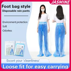 JASMINE Quần Mưa Dùng Một Lần Thiên Pa Chân Trôi Chống Thấm Nước Chia Bộ Du Lịch Trong Suốt Áo Mưa Du Lịch Ngoài Trời Đi Xe Đạp JASMINE