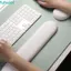 Tấm lót chuột hỗ trợ cổ tay FUHUIOT, Miếng đệm cổ tay chuột thoải mái bằng silicon, Đế PU chống trượt sáng tạo Bàn phím tiện dụng cho nhân viên văn phòng