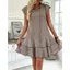 Đầm thường ngày FEDAOG, Đầm Mini xếp nếp cỡ S-3XL, Váy in họa tiết Bohemian sang trọng dành cho nữ