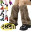 WEETW Gothic Boots Cover, Y2K Lông Thú Giả Lông Chân Ấm Áp, Thời Trang Ngọt Ngào Màu Trơn 40cm Đầu Gối Cao Bé Gái Tất Cosplay Sử Dụng