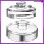 2 Chiếc Nhà Bếp Dễ Dàng Cầm Lên Men Trọng Lượng Nắp Cho Lọ Miệng Rộng 7.00X7.00X3.00CM Trong Suốt