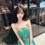Mùa hè Hot Girl Pure Desire Phong cách Hàn Quốc Ngày lễ Ống Top Váy phong cách mới Váy liền quần sang trọng gợi cảm Váy chữ a
