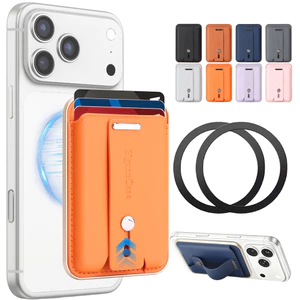 Từ Thẻ Điện Thoại Túi Cho iphone 17 16 15 14 13 12 11 Tất Cả Điện Thoại Thông Minh Thẻ Giá Đỡ Da PU