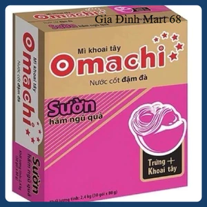 Thùng Mì Khoai Tây Omachi 30 Gói x 80g - Vị Sườn Hầm | Bò Hầm | Mì Ăn Liền Cao Cấp Chính Hãng
