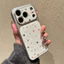 Ốp lưng iPhone Họa tiết da phong cách mạ hình Donut iPhone 18 17 16 15 14 13 12 11 Pro Max Plus Max
