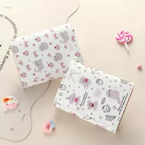 Ví đựng tiền xu AWNGD, Ví ngắn nơ da PU, Túi đựng tiền Kitty hoạt hình Kawaii Nữ Cô gái