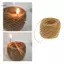 Kohaku Nâu Hữu Cơ Gai Dầu Nến Wick Sáp Ong Lớp Phủ Dây Sáp Sợi Để Làm Nến DIY Khuôn Nến Tiếp Liệu Hàng Thủ Công Thơm