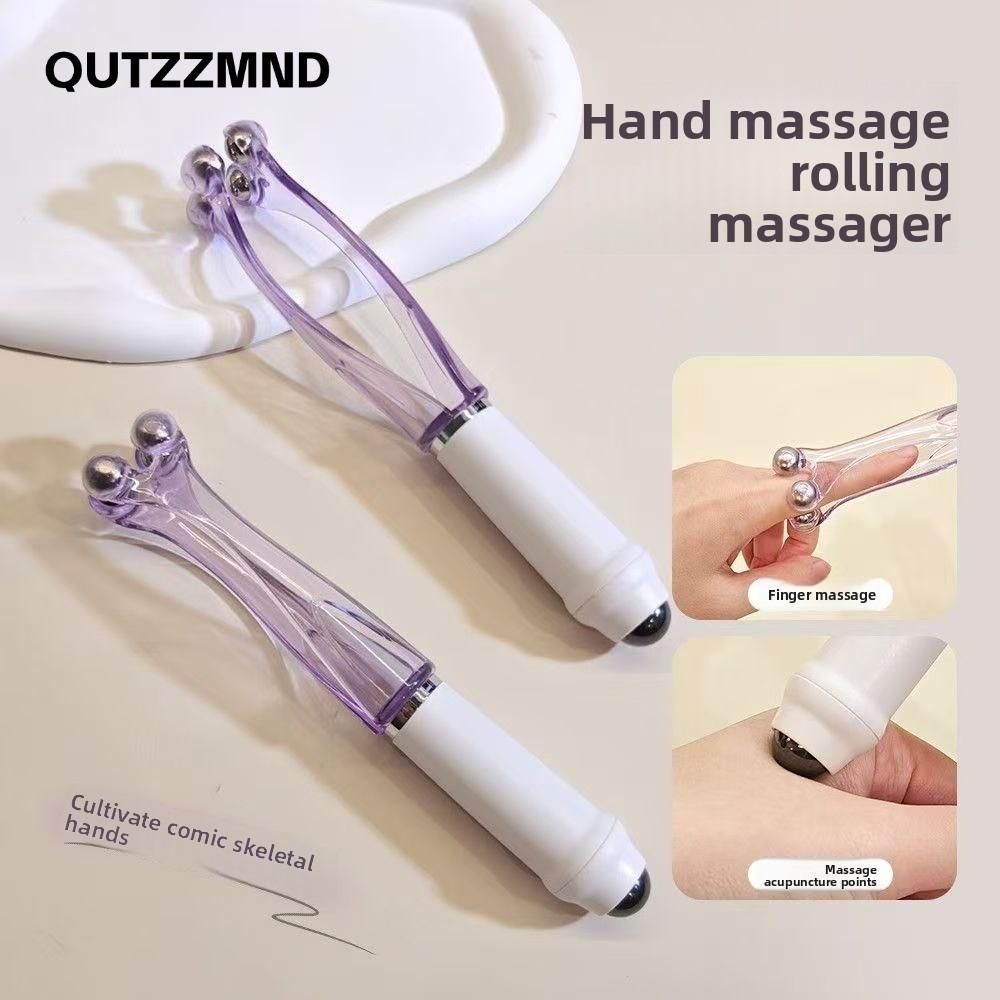 Máy mát xa khớp ngón tay QUTZZMND, Giảm mỏi ngón tay Máy mát xa ngón con lăn hai cánh, Di động thúc đẩy lưu thông máu Dễ dàng sử dụng Dụng cụ giảm đau máy mát xa cầm tay