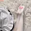 THEGIRL8B Cat Paw Vớ, Miếng đệm chân màu hồng dễ thương Tất móng vuốt mèo con 3D, Tất dài nhung cao đến đùi Kawaii Gothic JK
