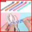 YRBWD 5 Chiếc 4 Lỗ Cáp Cuộn Dây Tai Nghe Dây Silicon USB Dây Buộc