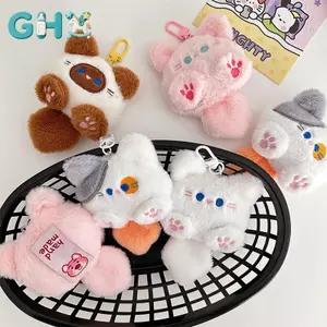 GHX Dễ Thương Sang Trọng Mèo Búp Bê Mặt Dây Chuyền Cô Gái Bapa Búp Bê Mặt Dây Chuyền Cặp Đôi Túi Móc Khóa Trang Trí Quà Tặng Móc Khóa Hoạt Hình Hình VN