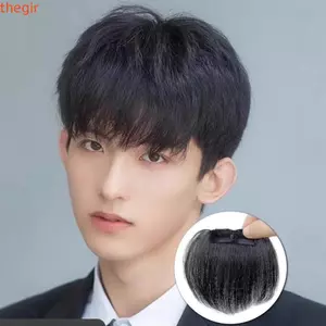 THEGIRL8B 100% Tóc Con Người Nổ, 10 / 15cm Viền Nối Dài Tóc Thật Nổ Cover, Kẹp Tóc Liền Mạch Tóc Toupee Kẹp Tóc Đầu Trước Cao Cấp Miếng Dán Tóc Cho Nam